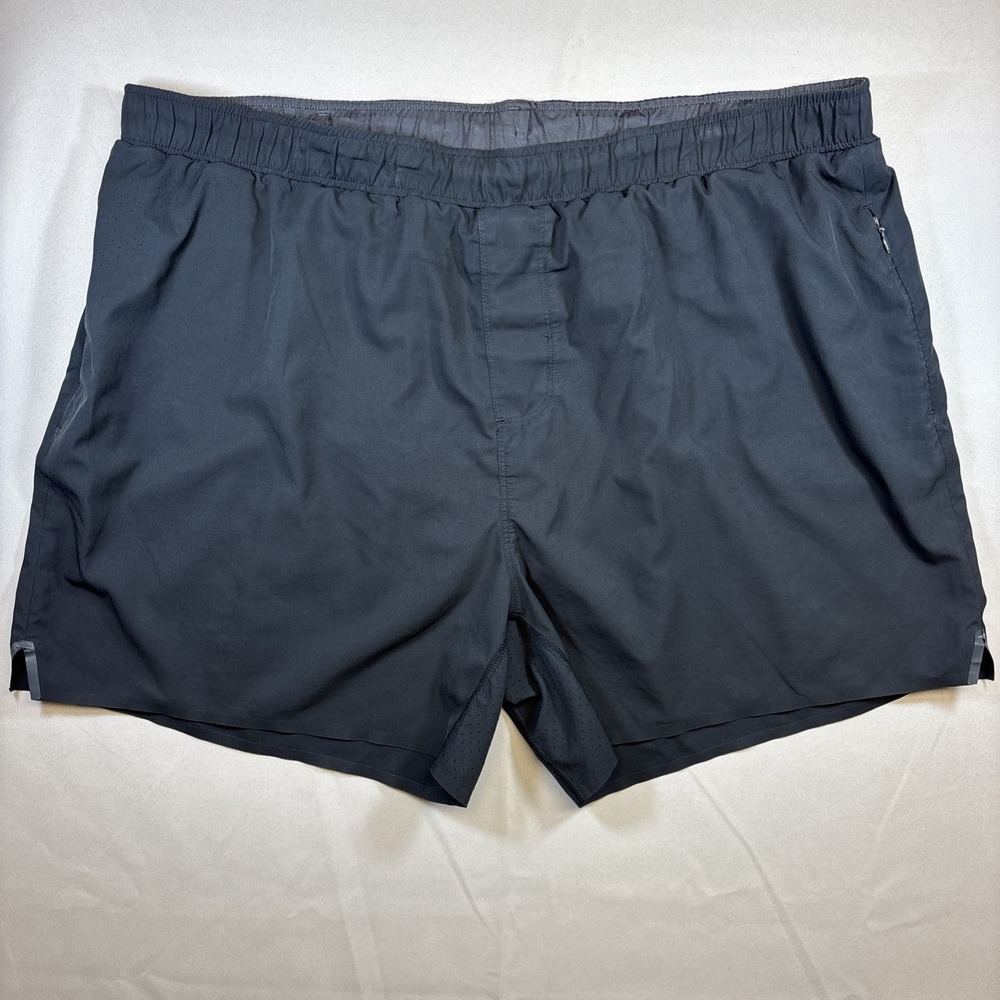 Rhone Running Shorts Mens XXL Black 5" Lined Athletic Gym Training Workout 2XL